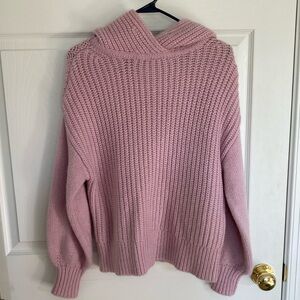 Ann Taylor Pink sweater hoodie NWOT